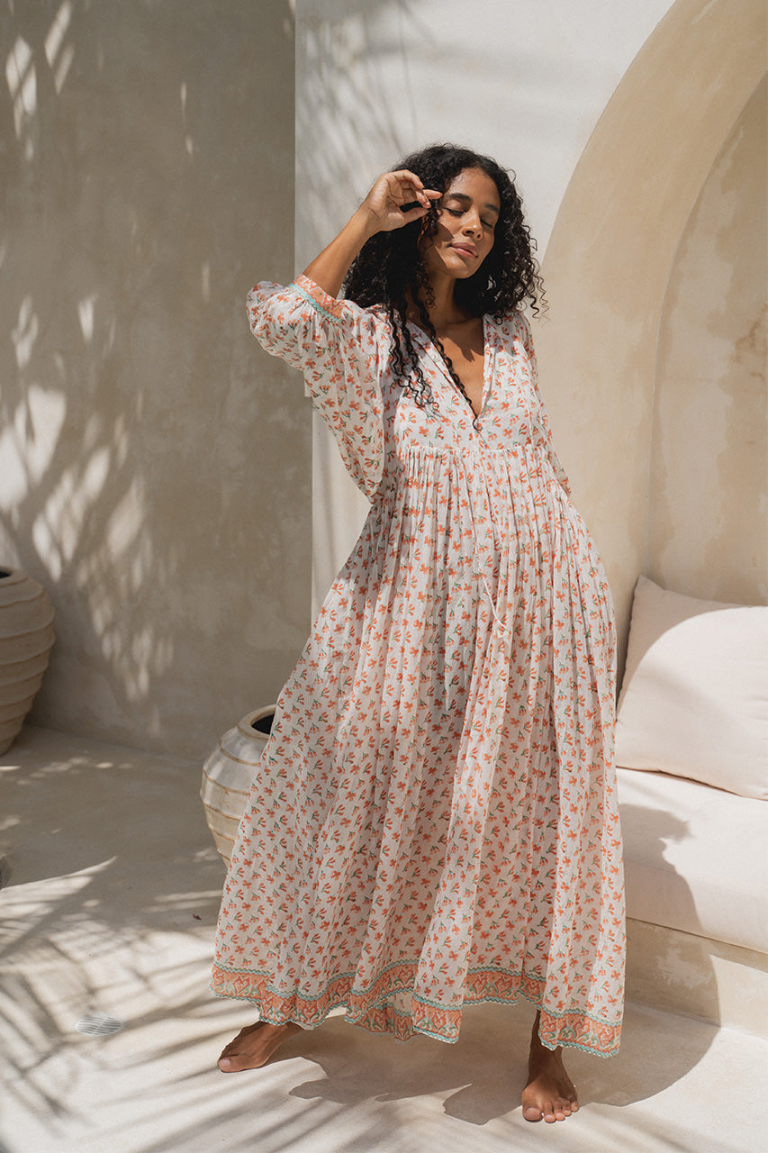 coral maxi dress uk Kyra Maxi Dress ~ Coral