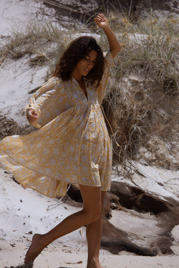 Kyra Mini Dress ~ Cumin