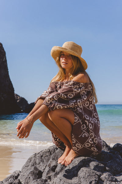 Dahlia Mini Dress ~ Maple