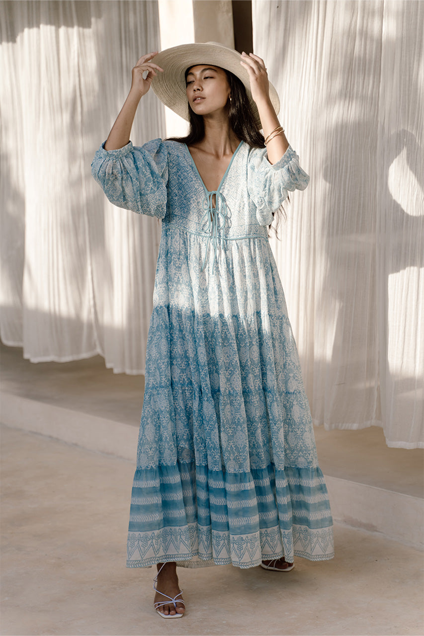 Jasmine Maxi Dress - Sea Mist