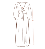 Jasmine Midi Dress - Shell