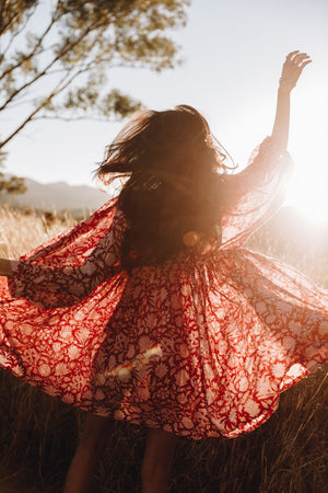 Kyra Mini Dress ~ Saffron