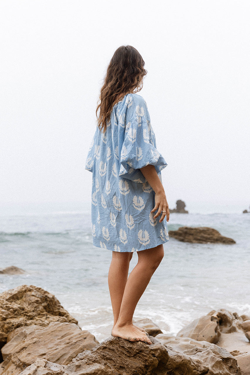 Ria Mini Dress ~ Sky