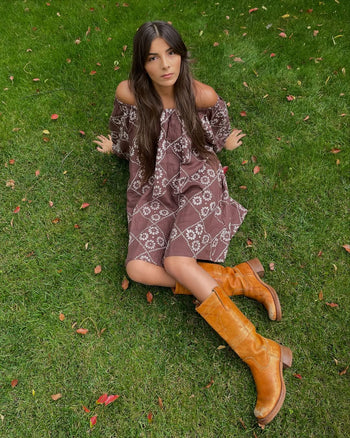 Dahlia Mini Dress ~ Maple