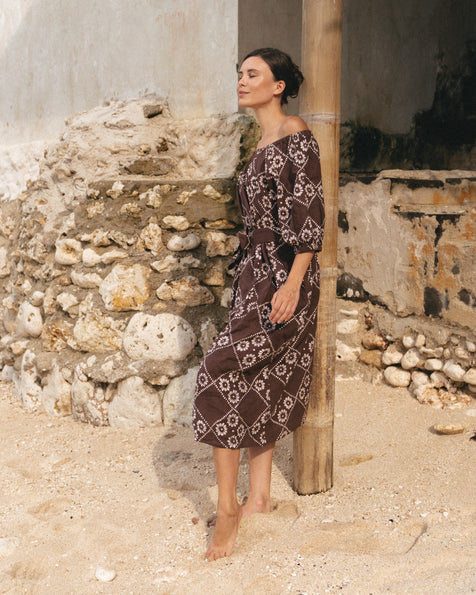 Dahlia Maxi Dress ~ Maple