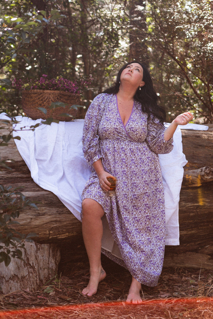 Binita Maxi Dress ~ Violet