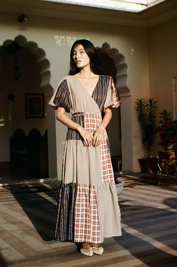 Poet Patchwork Dress main image 1